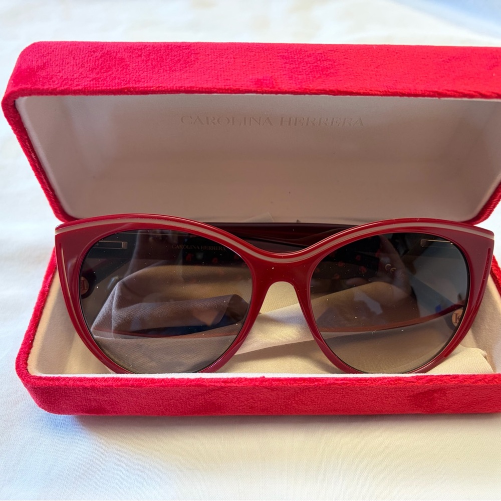 Carolina Herrera Bold Red Sunglasses